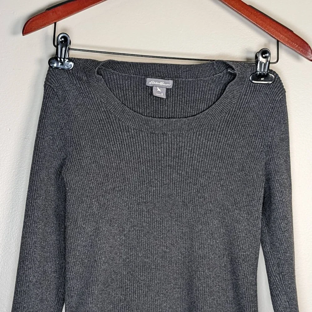 Eddie Bauer Sweater Gray sz S - Picture 6 of 6